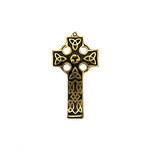 CELTIC CROSSES CELTIC WALL CROSS BRASS/BLACK - Small
