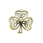 PLAQUES, SIGNS & POSTERS BRASS SHAMROCK TRINITY WALL HANGING
