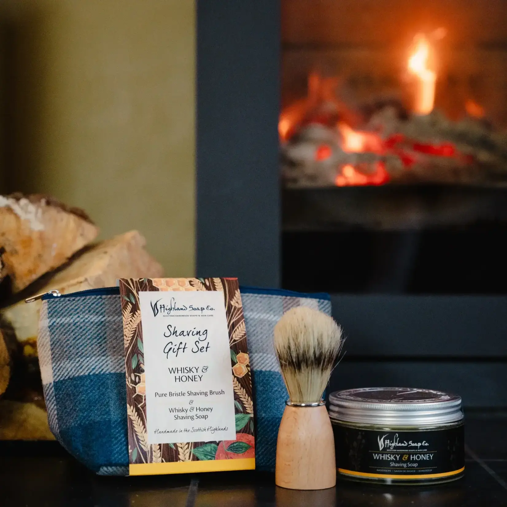 FRAGRANCES HIGHLAND SOAP CO. SHAVING GIFT SET - Whisky & Honey