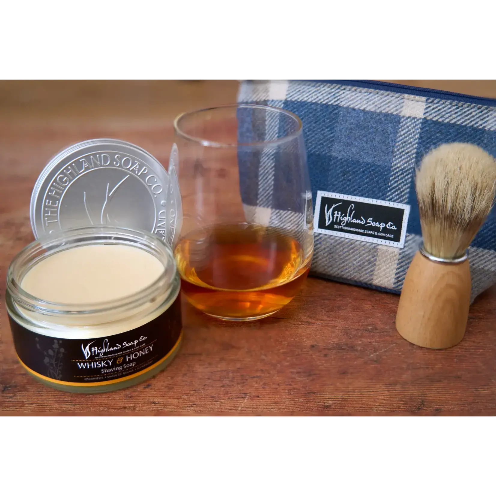 FRAGRANCES HIGHLAND SOAP CO. SHAVING GIFT SET - Whisky & Honey