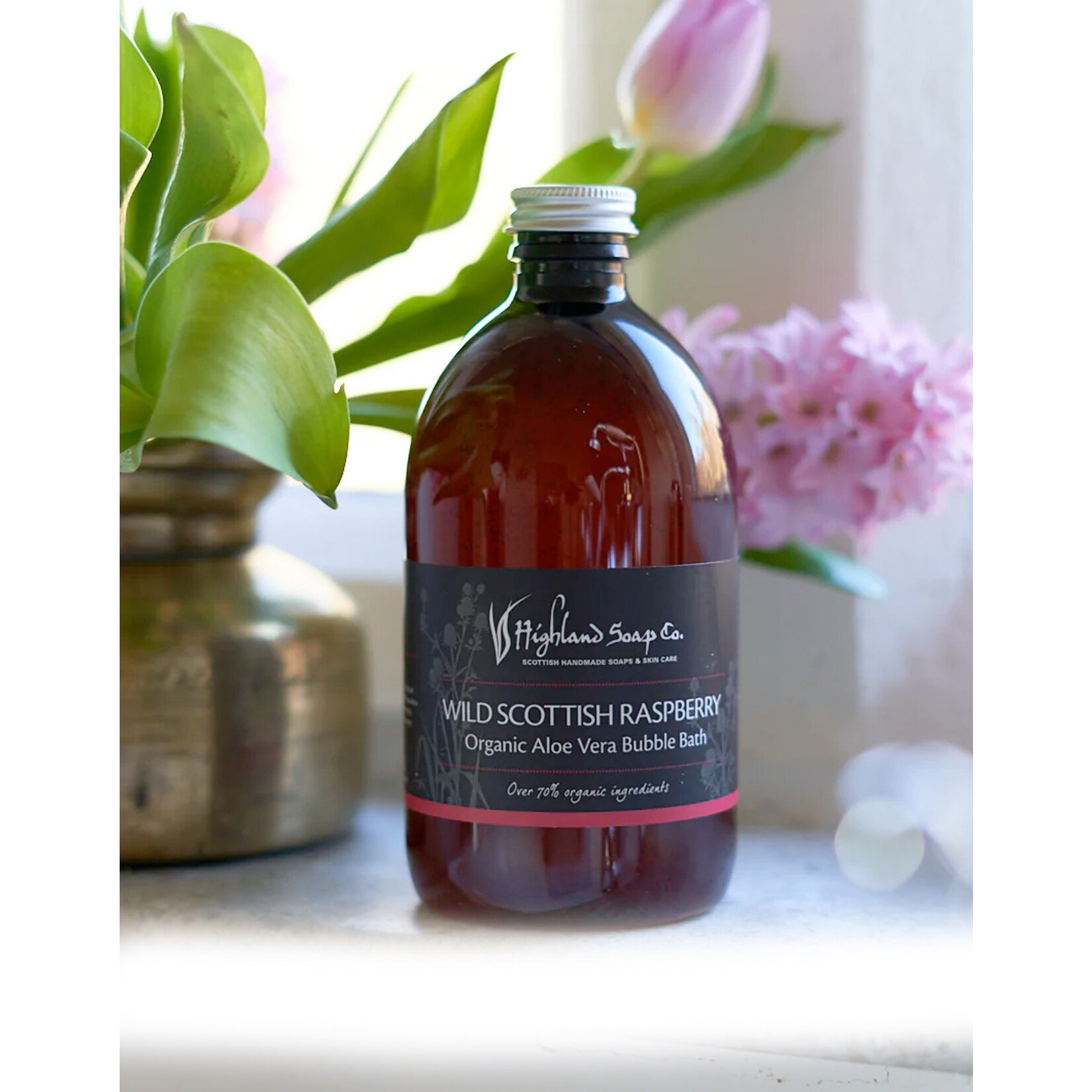 FRAGRANCES HIGHLAND SOAP CO. BUBBLE BATH (500mL) - Wild Scottish Raspberry