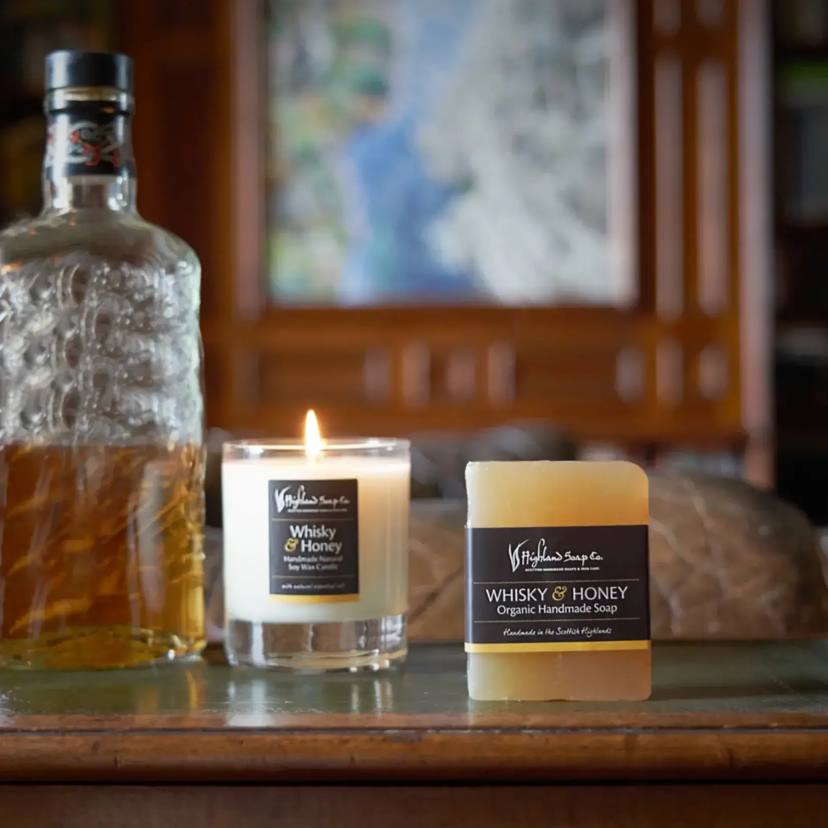 FRAGRANCES HIGHLAND SOAP CO. ORGANIC SOAP (150g) - Whisky & Honey