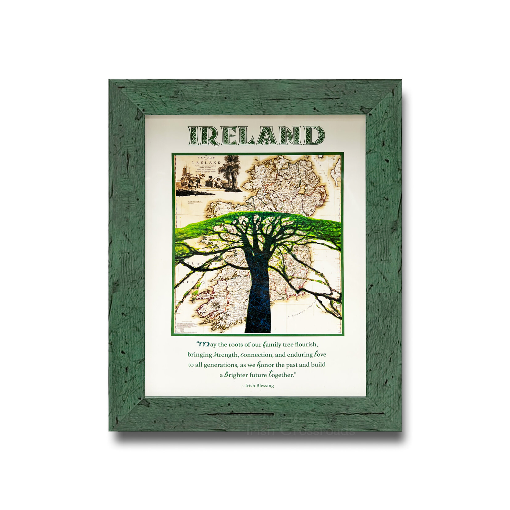 PLAQUES, SIGNS & POSTERS QUOTAGRAPH - IRELAND Map Blessing