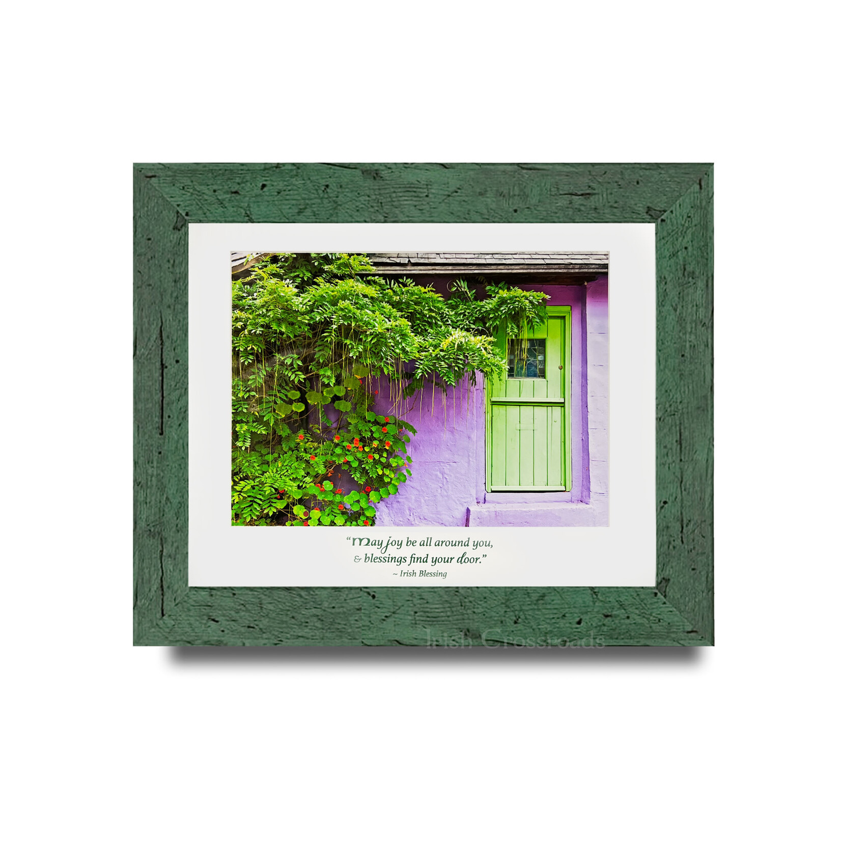 PLAQUES, SIGNS & POSTERS CLEARANCE: QUOTAGRAPH - Purple House Irish Blessing :FINAL SALE