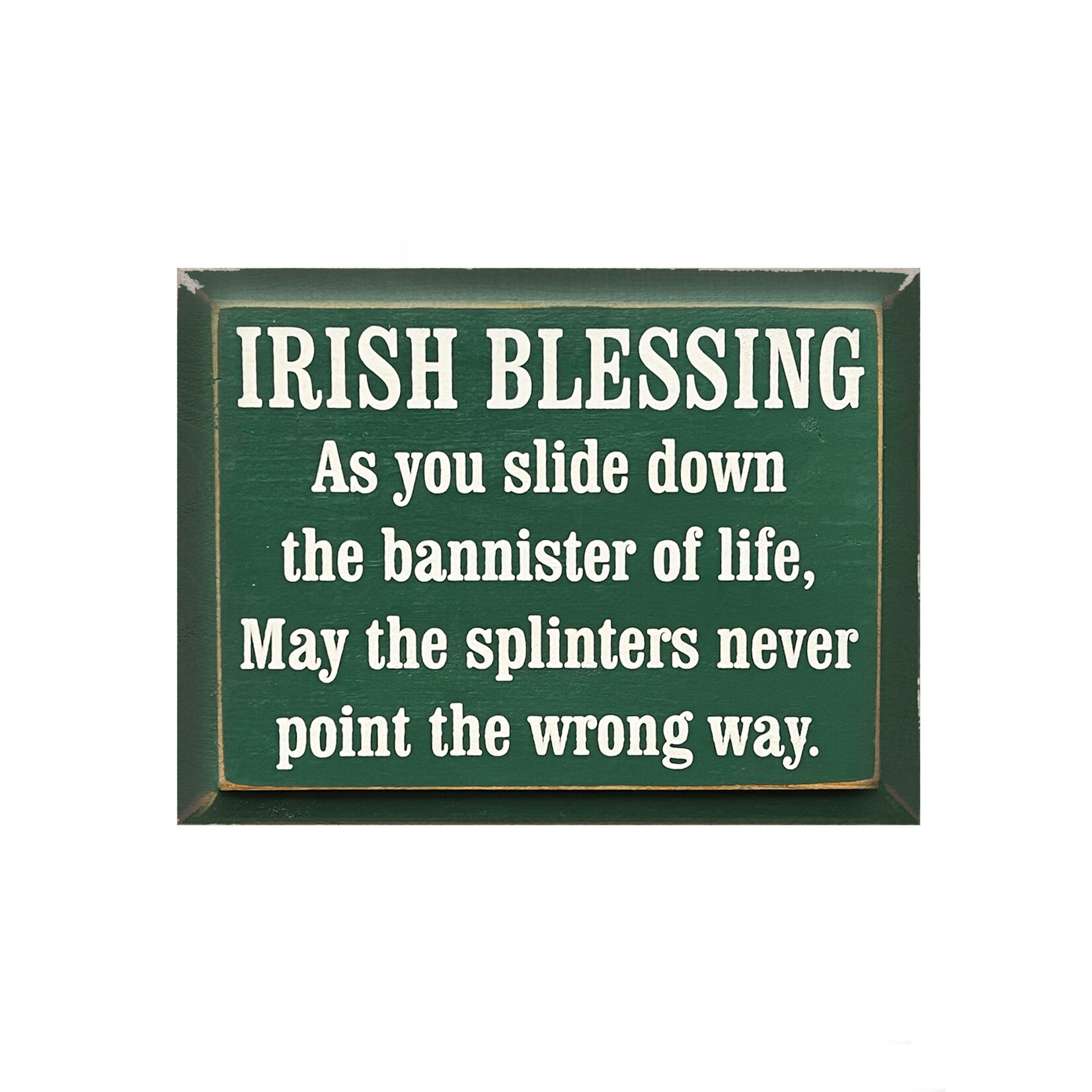 PLAQUES, SIGNS & POSTERS IRISH BLESSING - BANNISTER OF LIFE WOOD SIGN