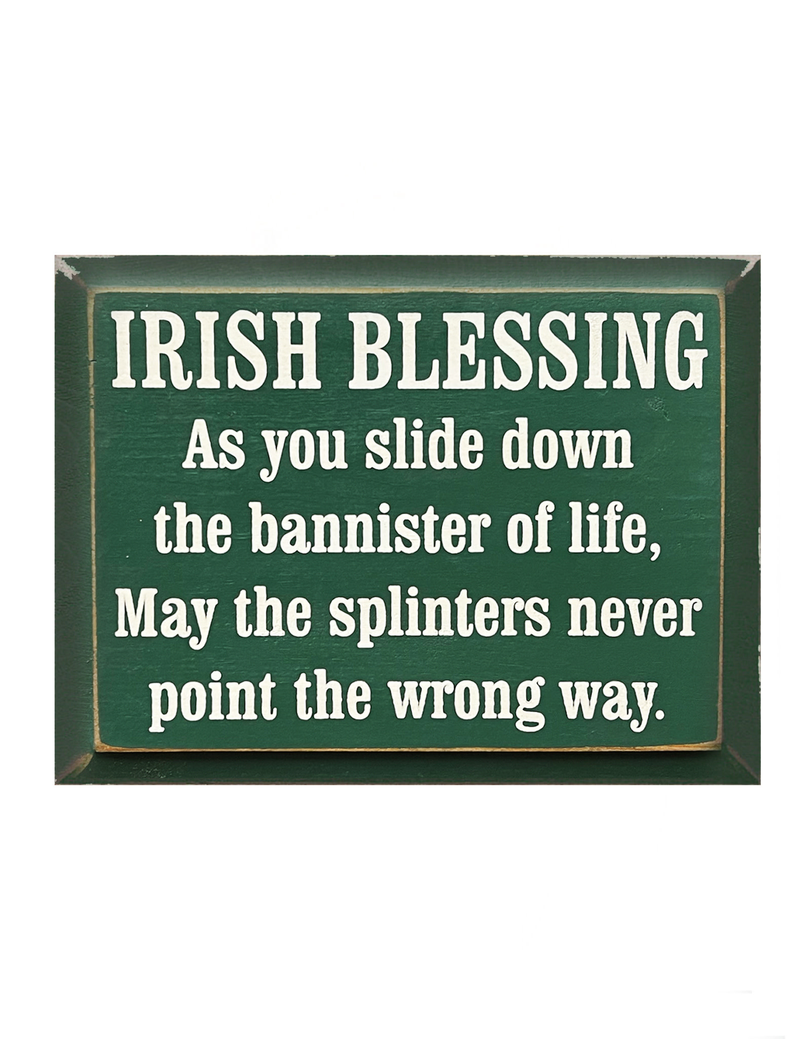 PLAQUES, SIGNS & POSTERS IRISH BLESSING - BANNISTER OF LIFE SIGN