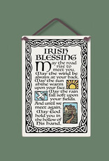 PLAQUES, SIGNS & POSTERS IRISH CERAMIC TILE PLAQUE - Irish Blessing