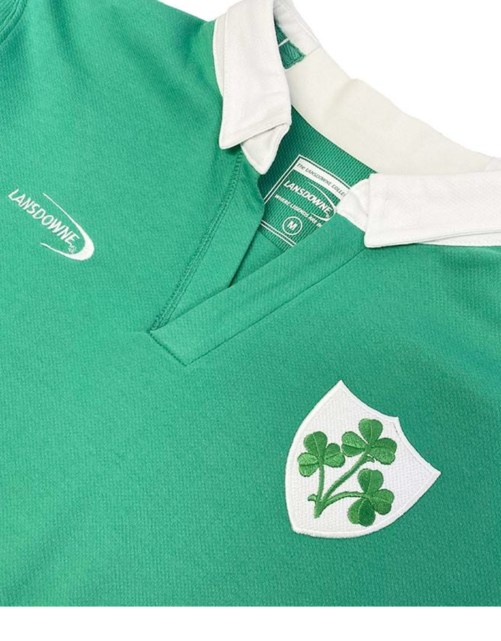 SPORTSWEAR LANSDOWNE ISLAND GRN SHAM CREST SHORT SLEEVED RUGBY