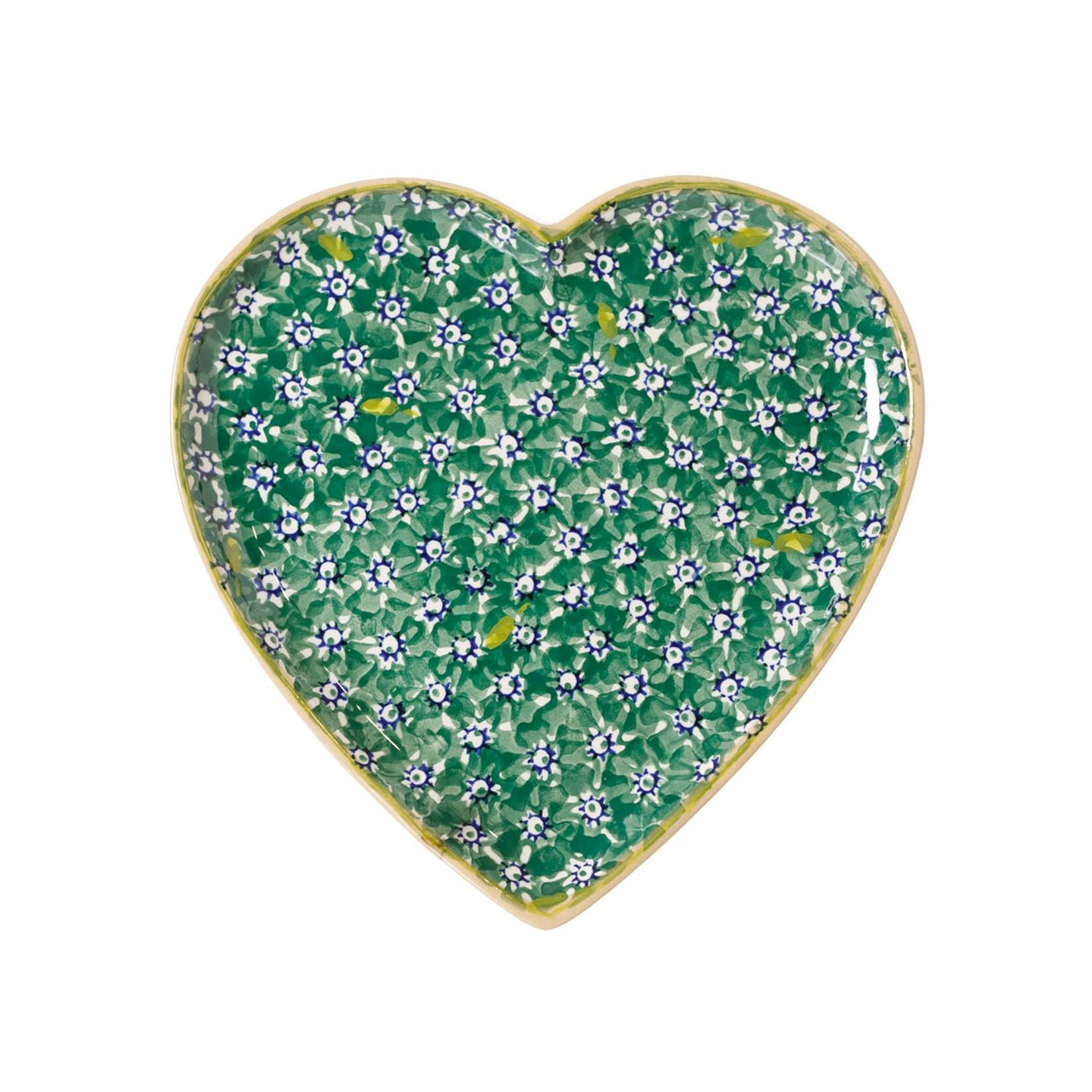 KITCHEN & ACCESSORIES NICHOLAS MOSSE MEDIUM HEART PLATE - Green Lawn