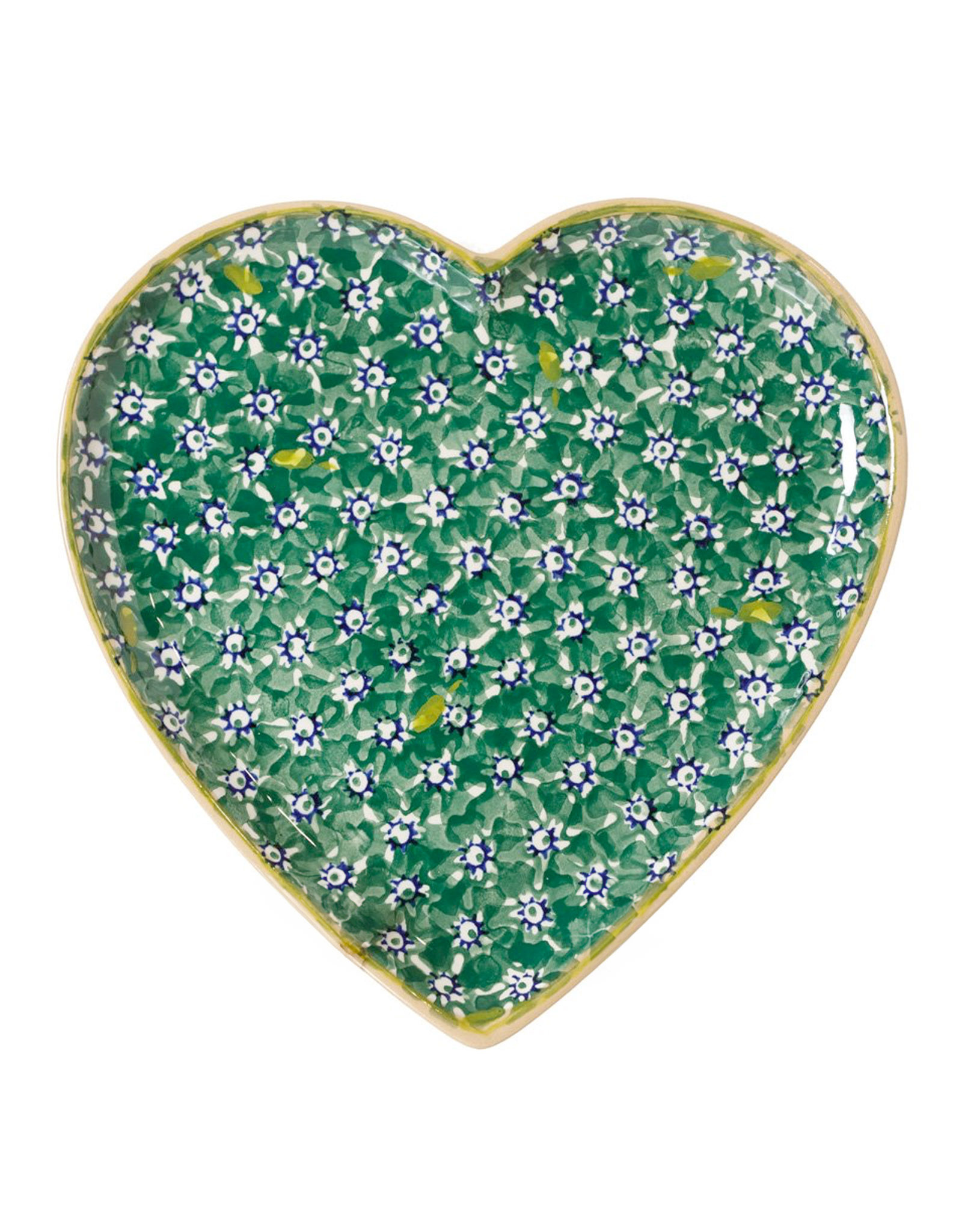 KITCHEN & ACCESSORIES NICHOLAS MOSSE MEDIUM HEART PLATE - Green Lawn