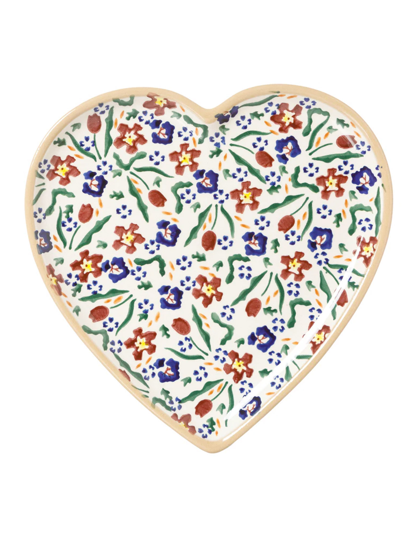 KITCHEN & ACCESSORIES NICHOLAS MOSSE MEDIUM HEART PLATE - Wild Flower