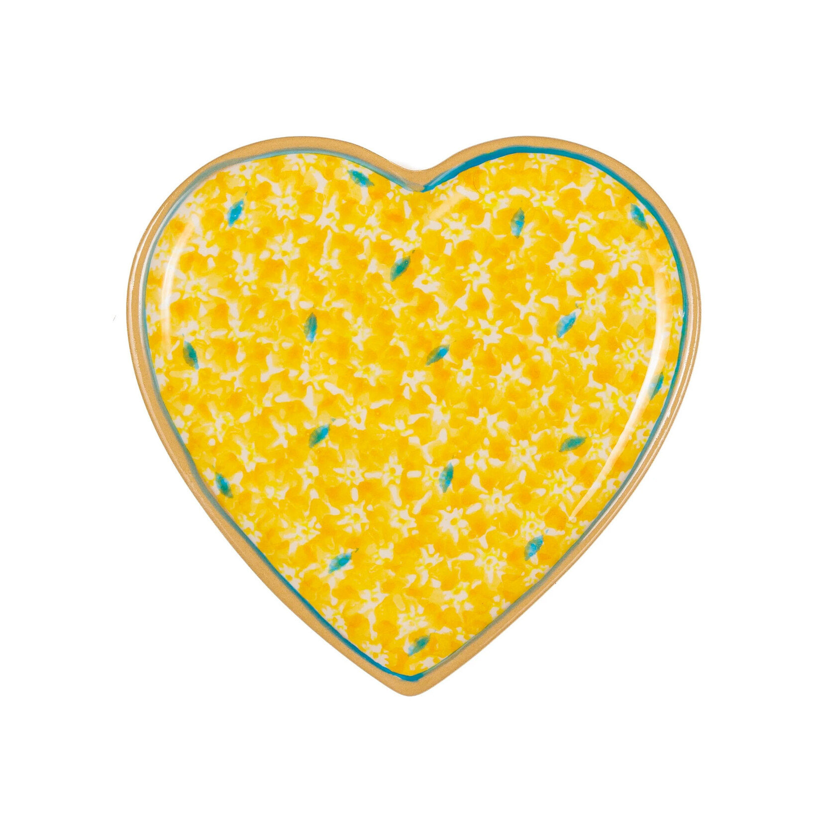 KITCHEN & ACCESSORIES NICHOLAS MOSSE MEDIUM HEART PLATE - Yellow Lawn