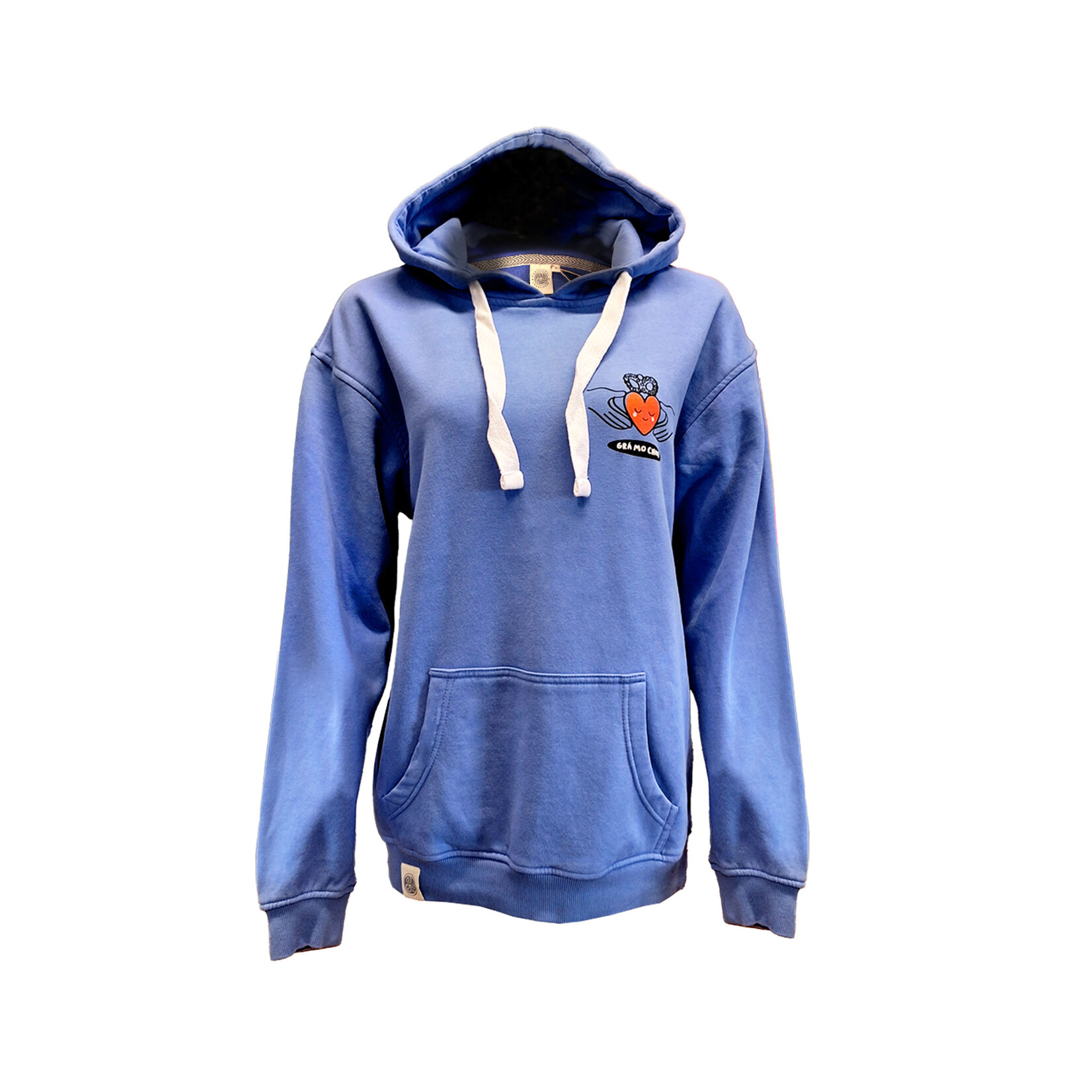 SWEATSHIRTS CORNFLOWER BLUE CLADDAGH HOODIE