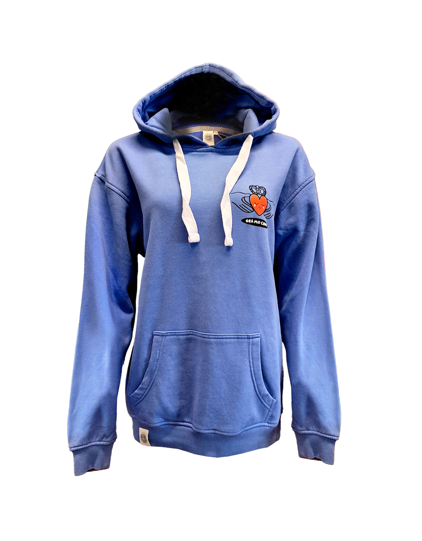 SWEATSHIRTS CORNFLOWER BLUE CLADDAGH HOODIE