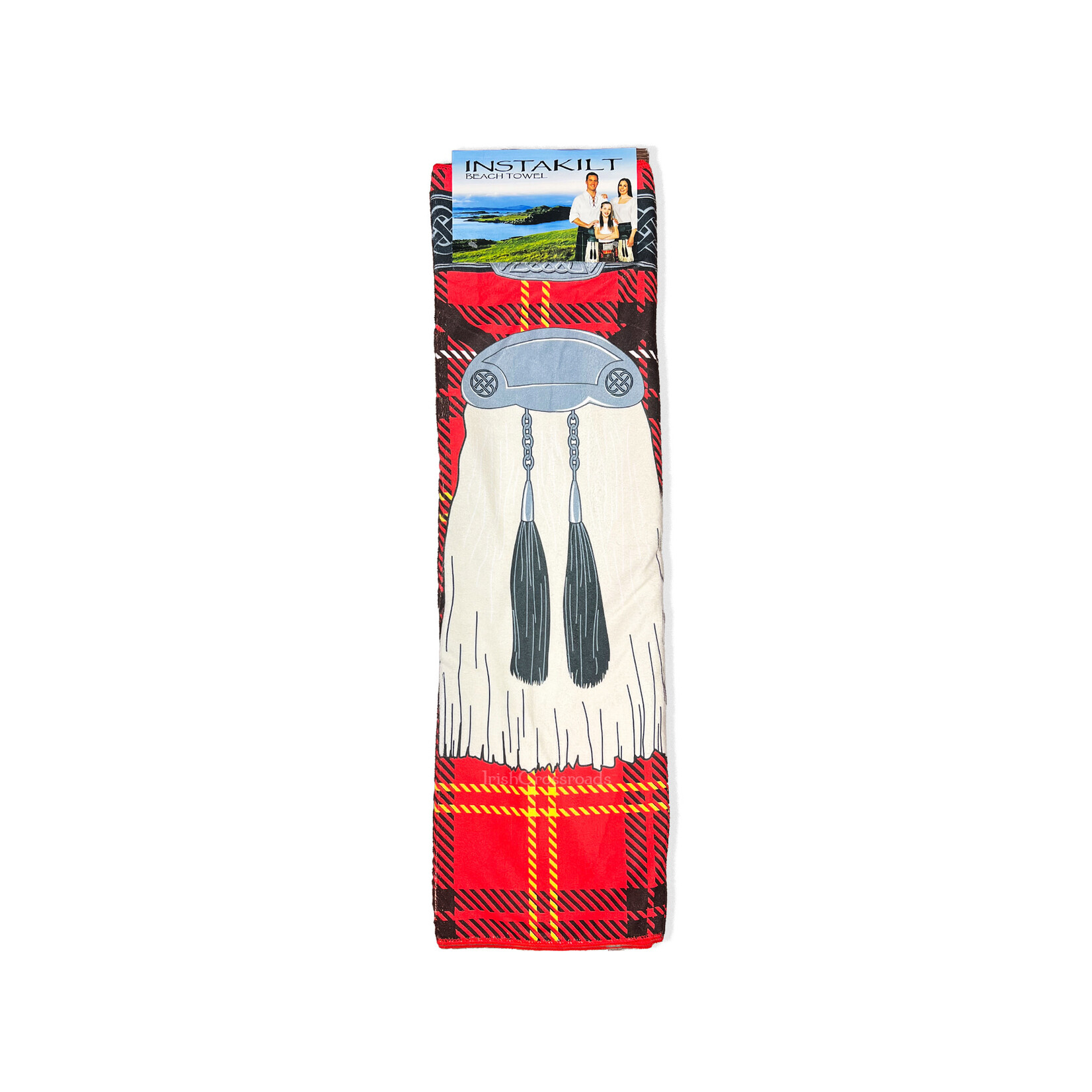 NOVELTY INSTAKILT BEACH TOWEL - Red