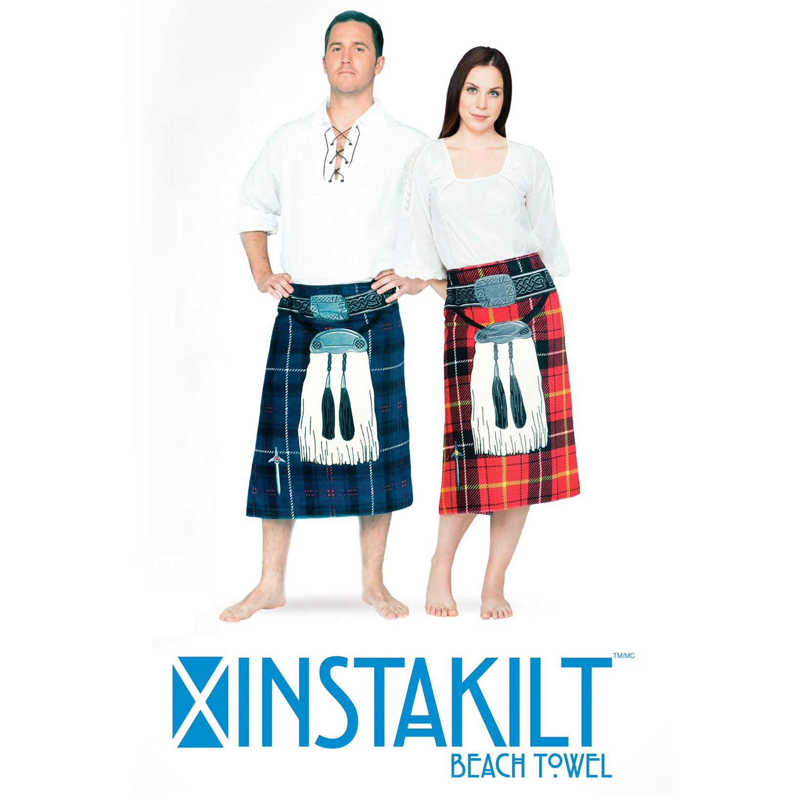 NOVELTY INSTAKILT BEACH TOWEL - Red