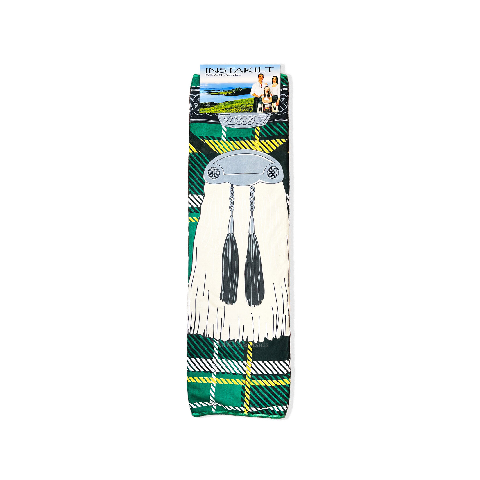 NOVELTY INSTAKILT BEACH TOWEL - Green