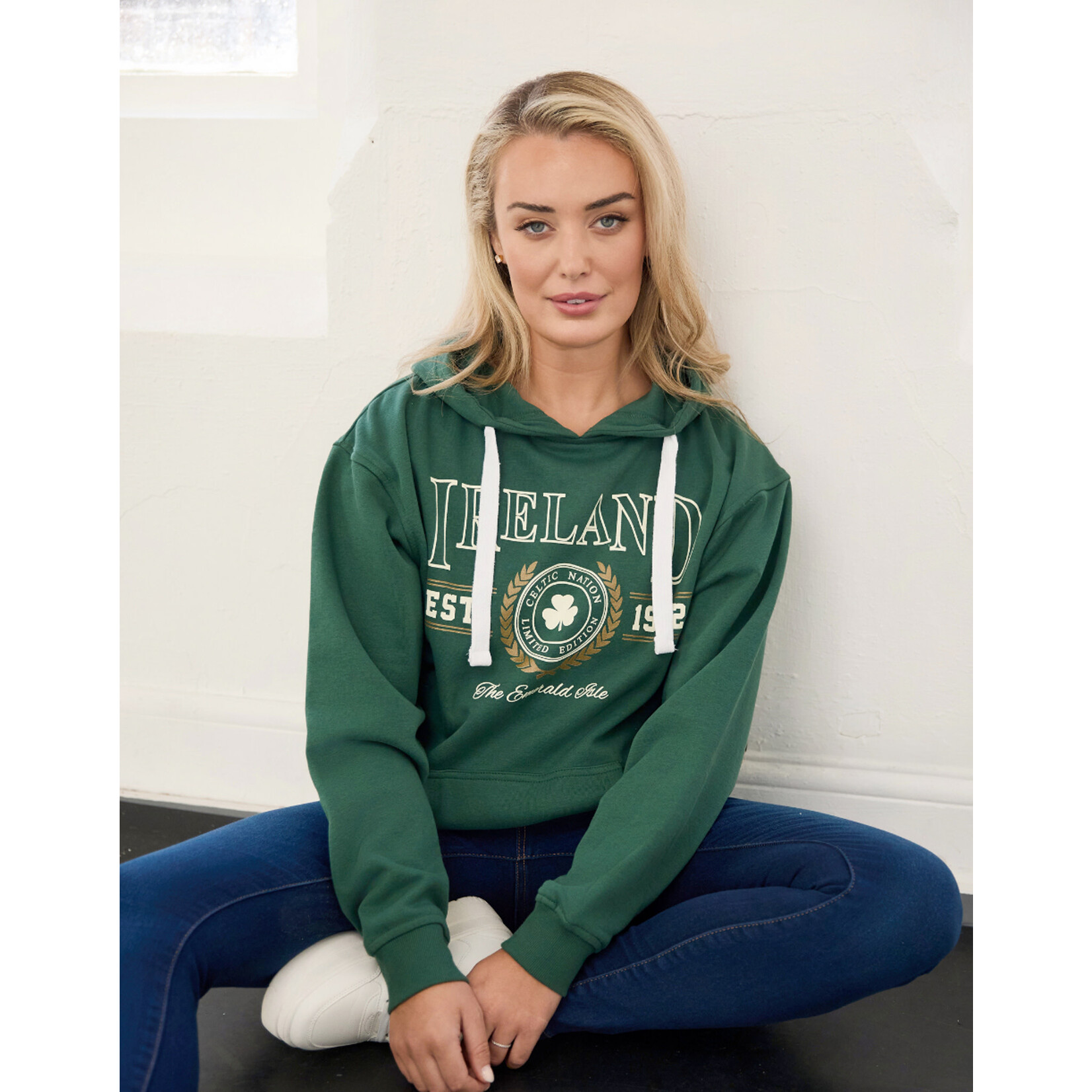 SWEATSHIRTS BTL GRN EMERALD ISLE COLLEGIATE HOODIE
