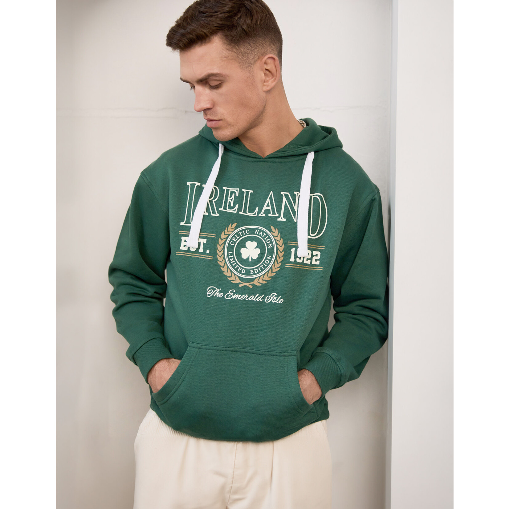 SWEATSHIRTS BTL GRN EMERALD ISLE COLLEGIATE HOODIE