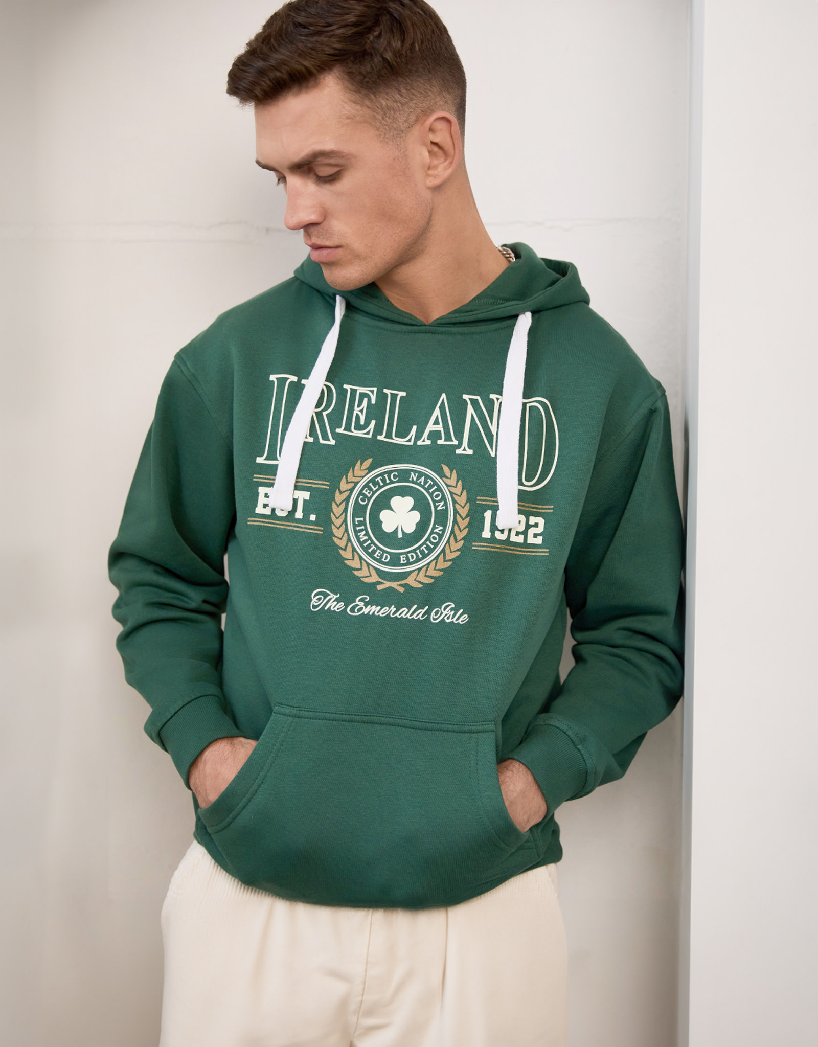 SWEATSHIRTS BTL GRN EMERALD ISLE COLLEGIATE HOODIE