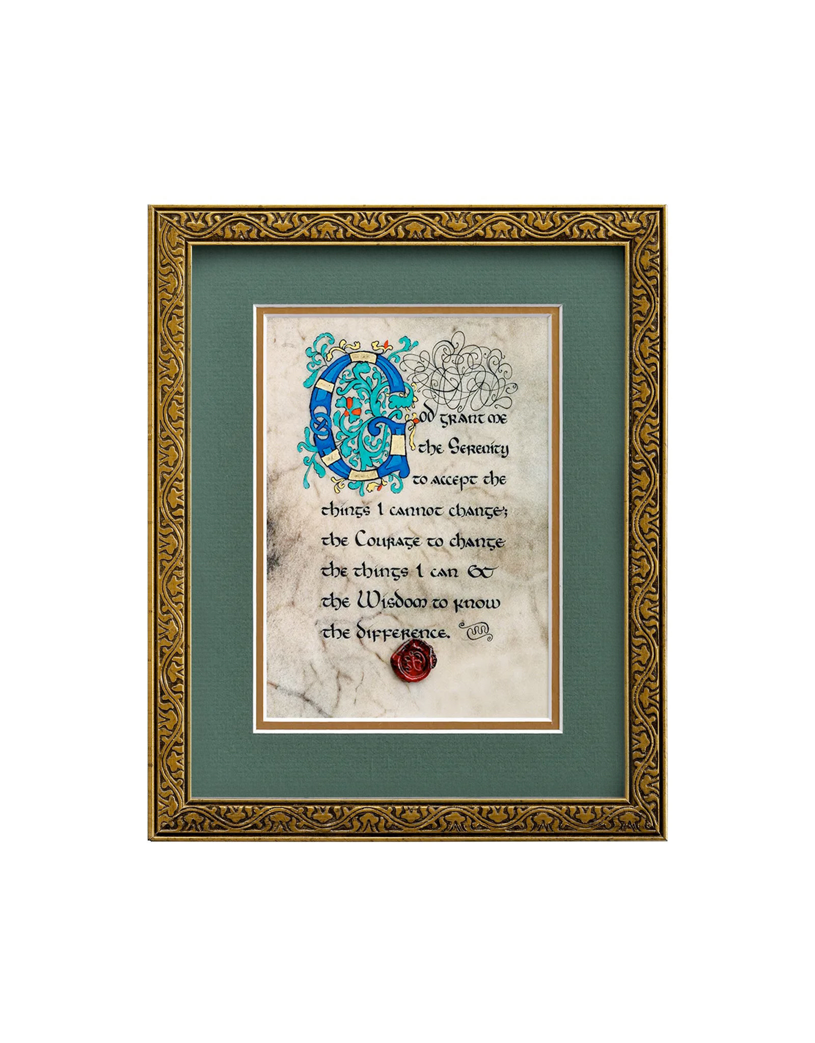 PLAQUES & GIFTS CELTIC MANUSCRIPT 8x10 PLAQUE - "SERENITY PRAYER"