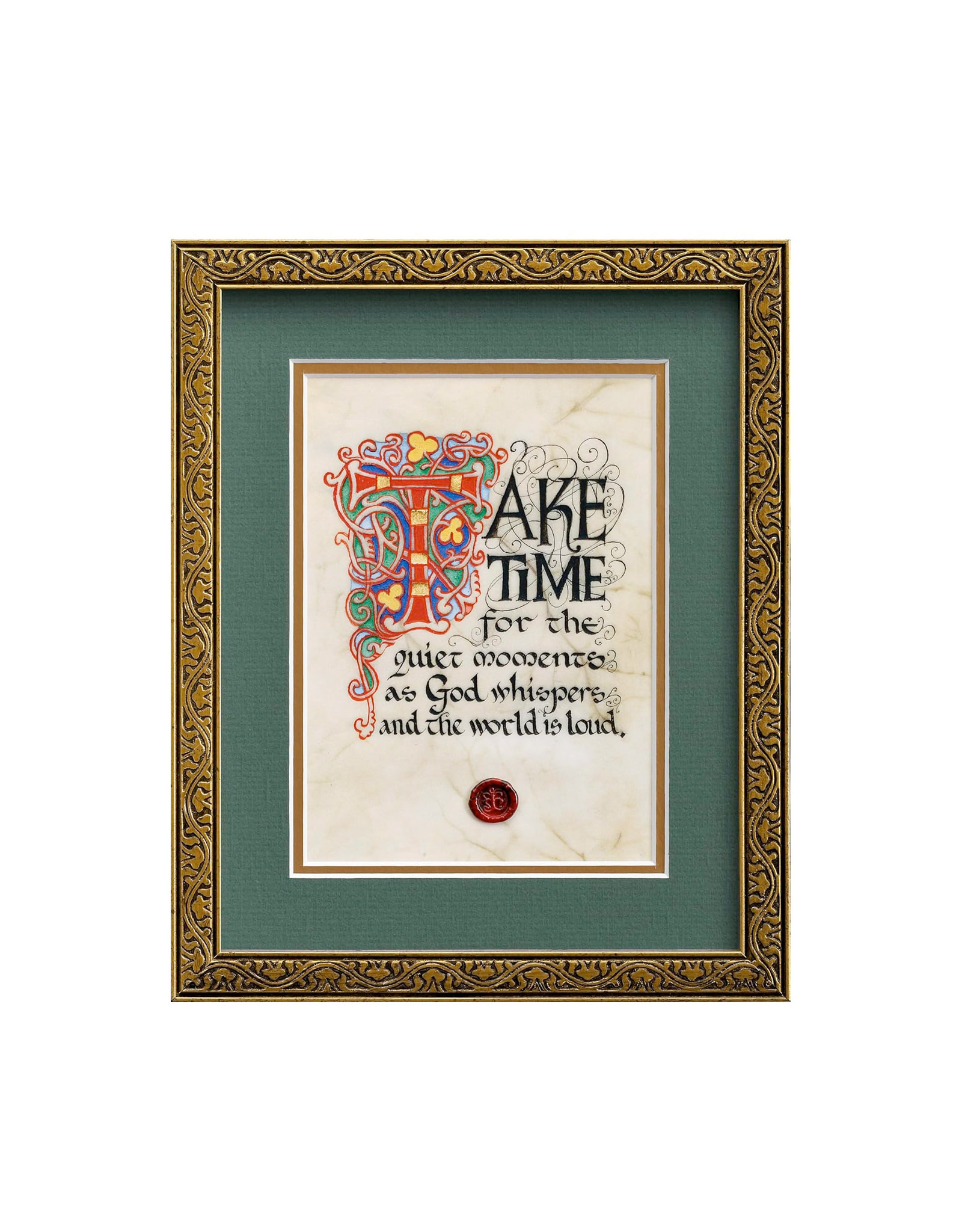PLAQUES & GIFTS CELTIC MANUSCRIPT 8x10 PLAQUE - "TAKE TIME"