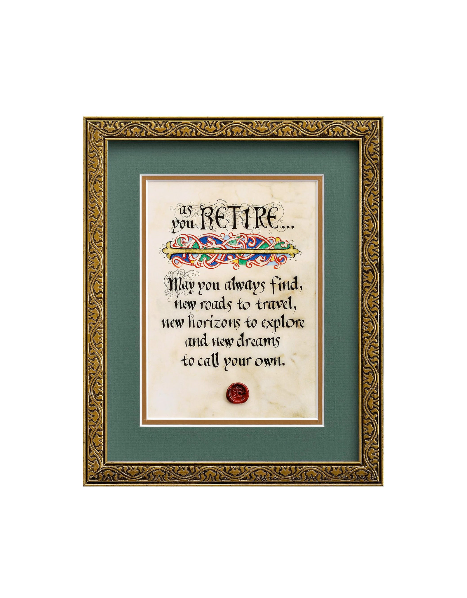 PLAQUES & GIFTS CELTIC MANUSCRIPT 8x10 PLAQUE - "RETIREMENT BLESSING"