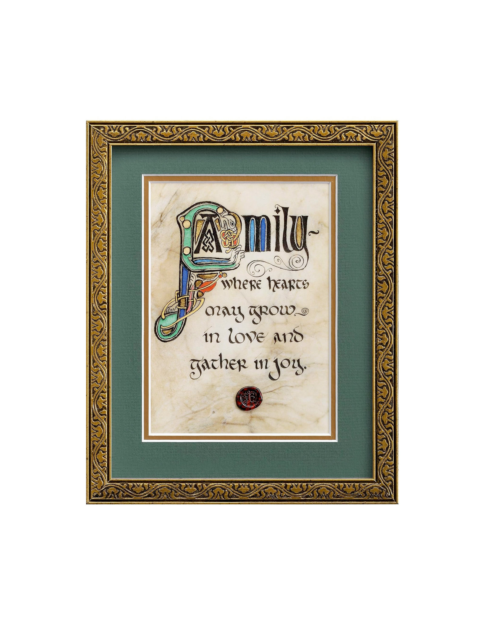 PLAQUES & GIFTS CELTIC MANUSCRIPT 8x10 PLAQUE - "FAMILY BLESSING"
