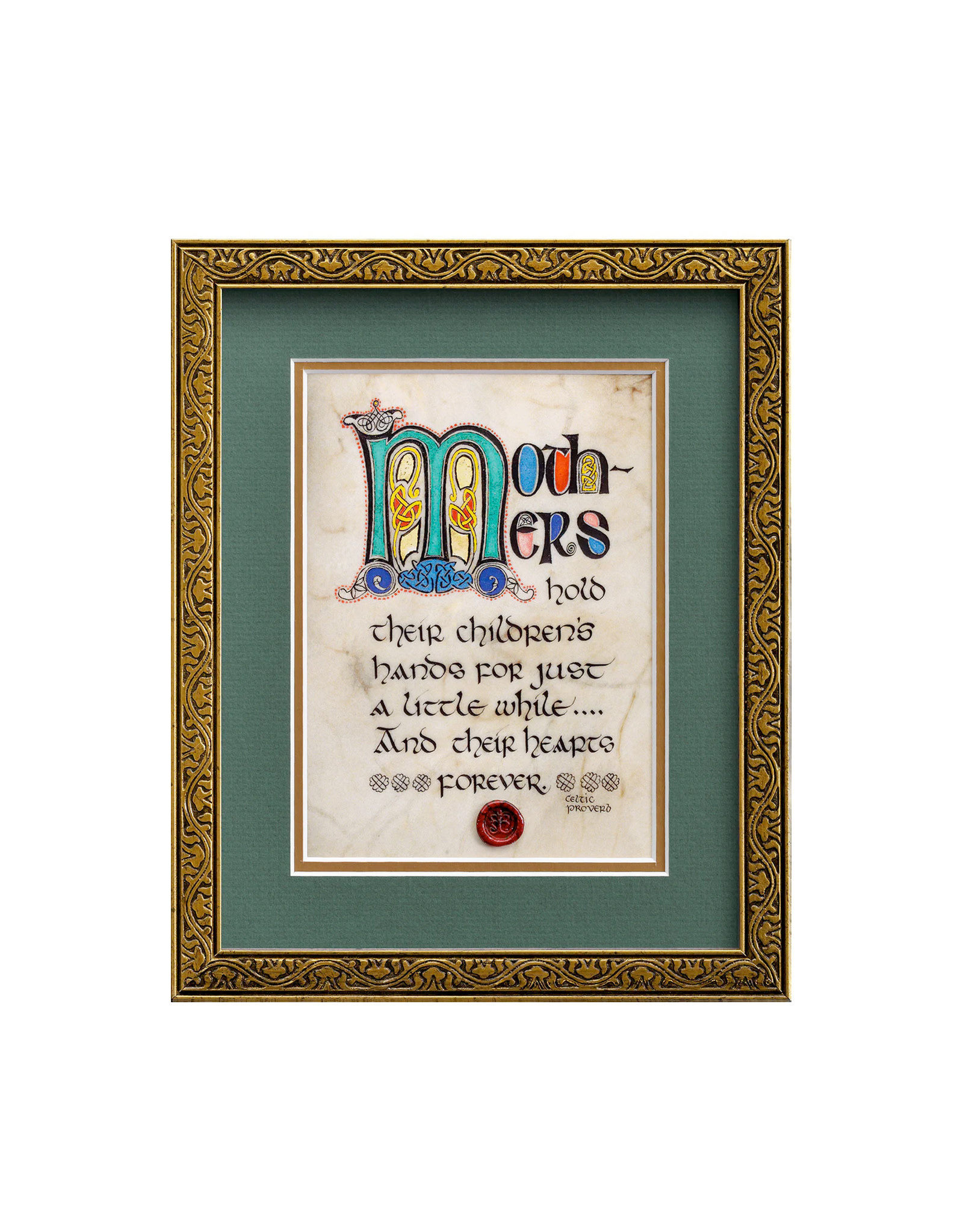 PLAQUES & GIFTS CELTIC MANUSCRIPT 8x10 PLAQUE - "MOTHERS BLESSING"