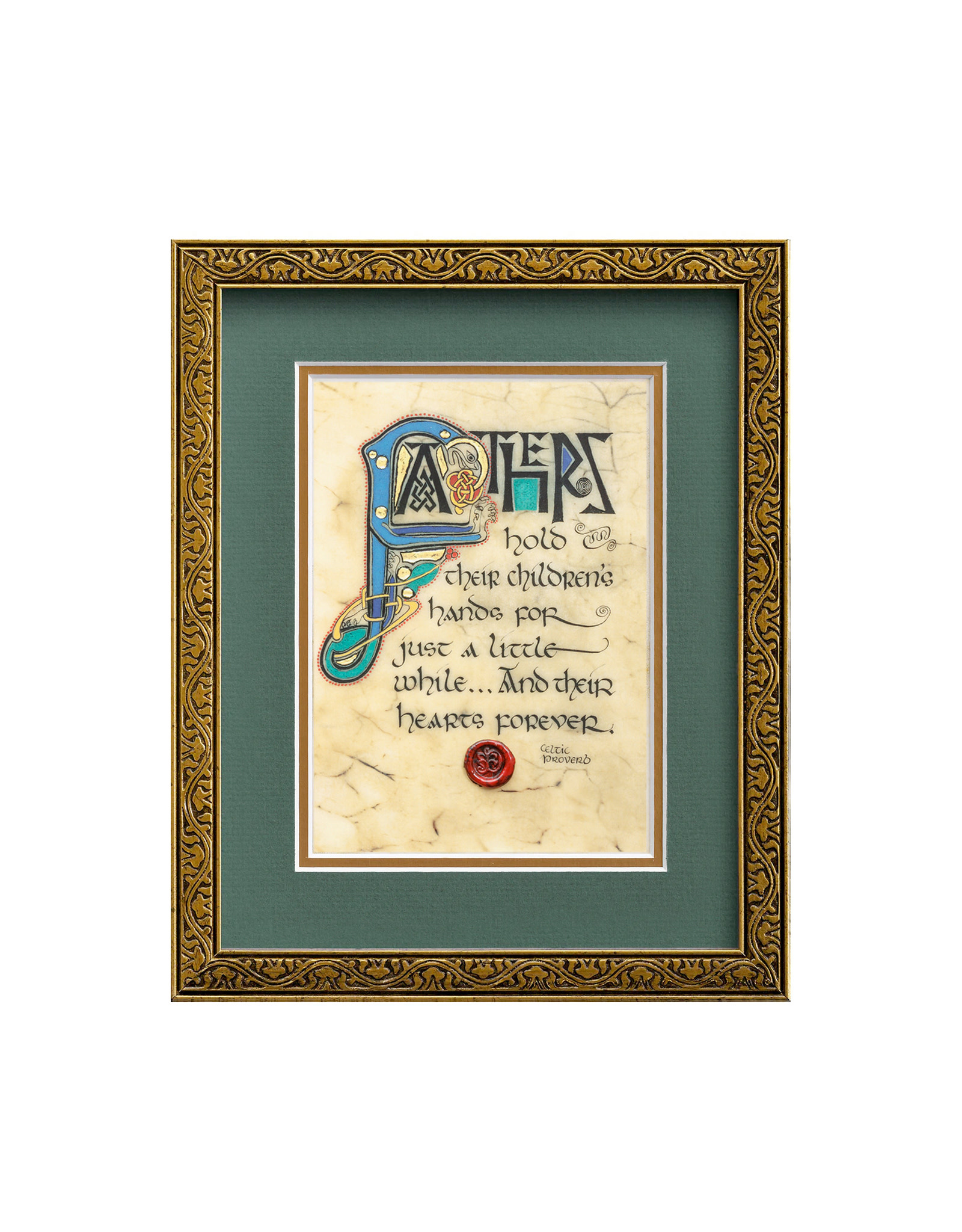 PLAQUES & GIFTS CELTIC MANUSCRIPT 8x10 PLAQUE - "FATHERS BLESSING"