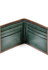 ACCESSORIES TINNAKEENLY GENTS WALLET - Shamrock Grn/Tan Leather