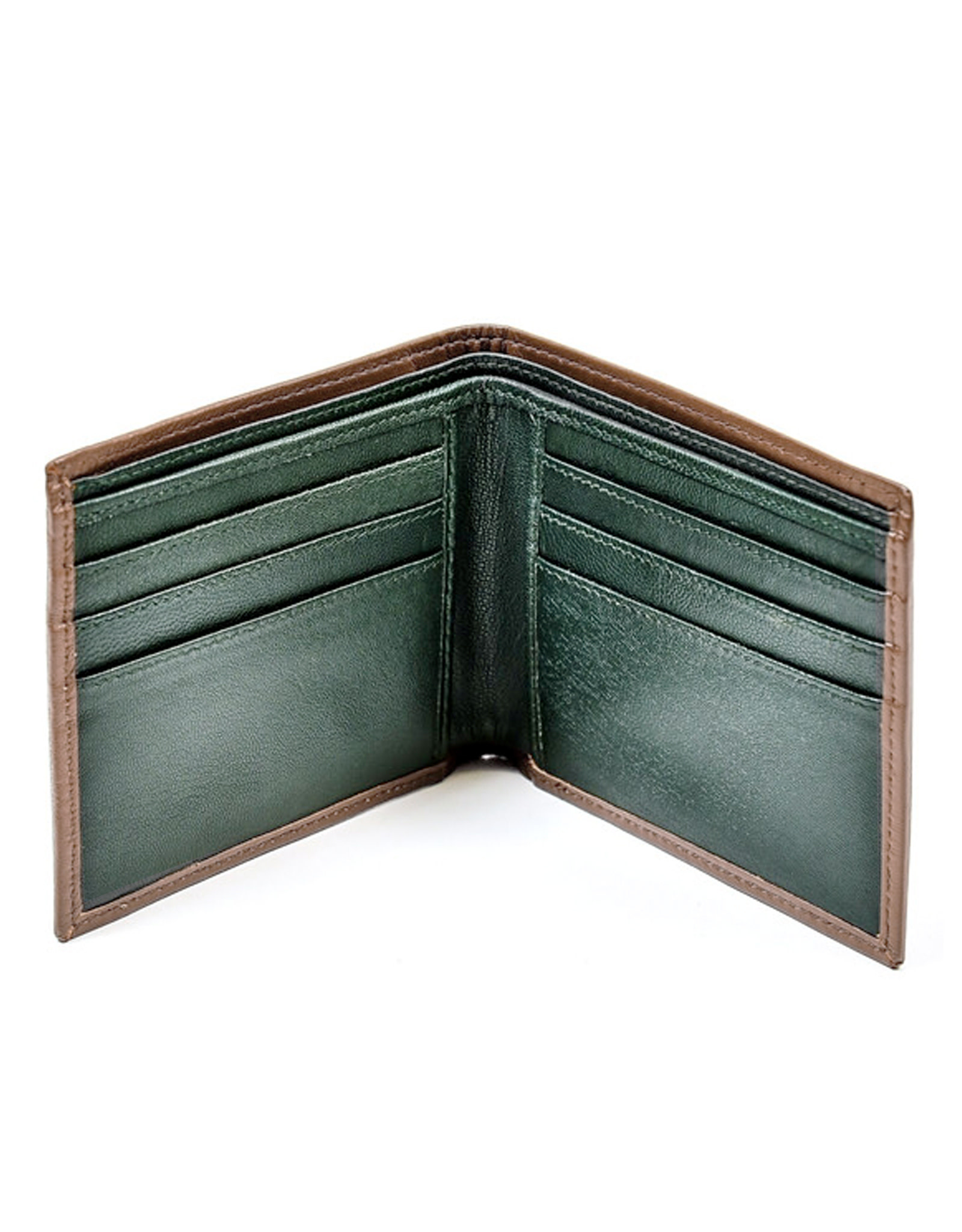 ACCESSORIES TINNAKEENLY GENTS WALLET - Shamrock Grn/Tan Leather