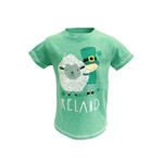 KIDS CLOTHES GRN MARL KIDS T-SHIRT w/ SHEEP & LEPRECHAUN