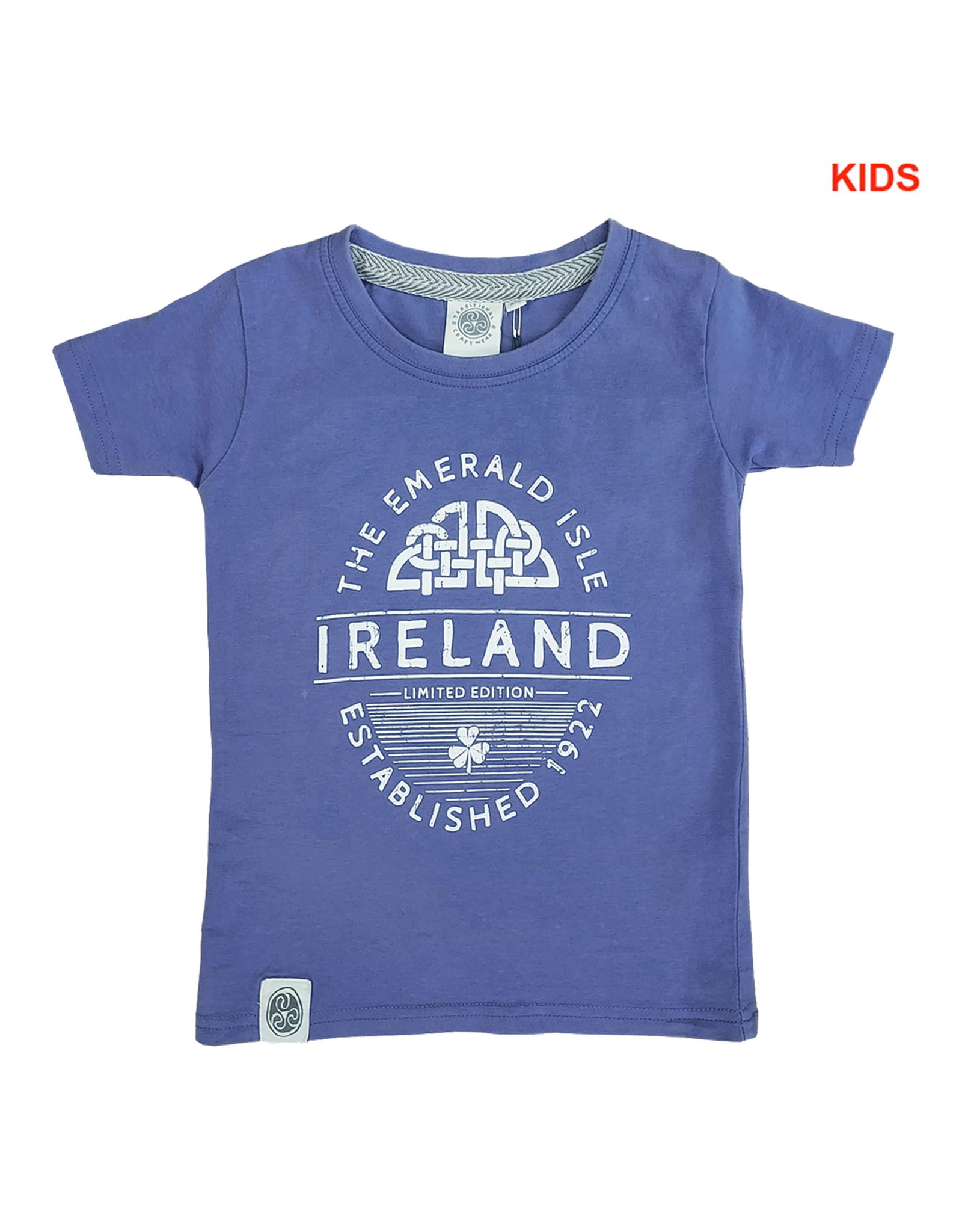 KIDS CLOTHES CORNFLOWER BLUE CELTIC LABEL KIDS T-SHIRT