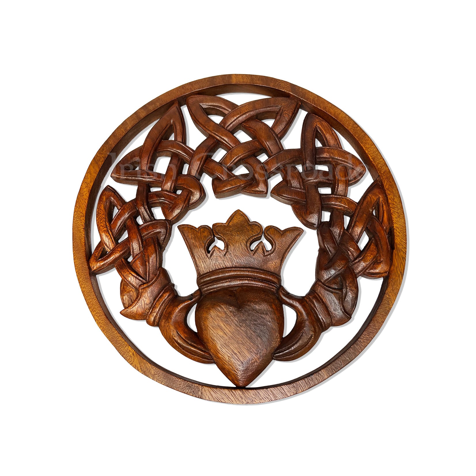 PLAQUES & GIFTS CELTIC WOOD CARVING -  Celtic Claddagh