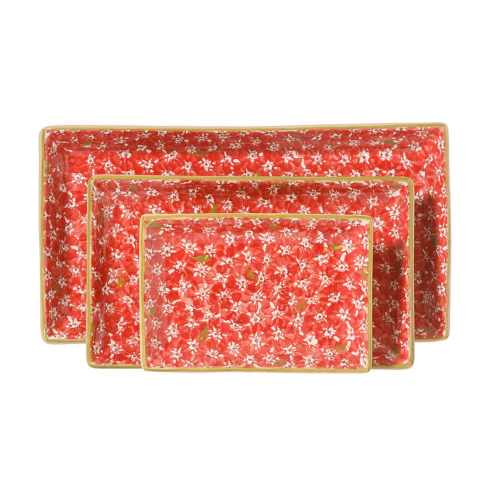 KITCHEN & ACCESSORIES NICHOLAS MOSSE 3 RECTANGLE NESTING DISHES - Red Lawn