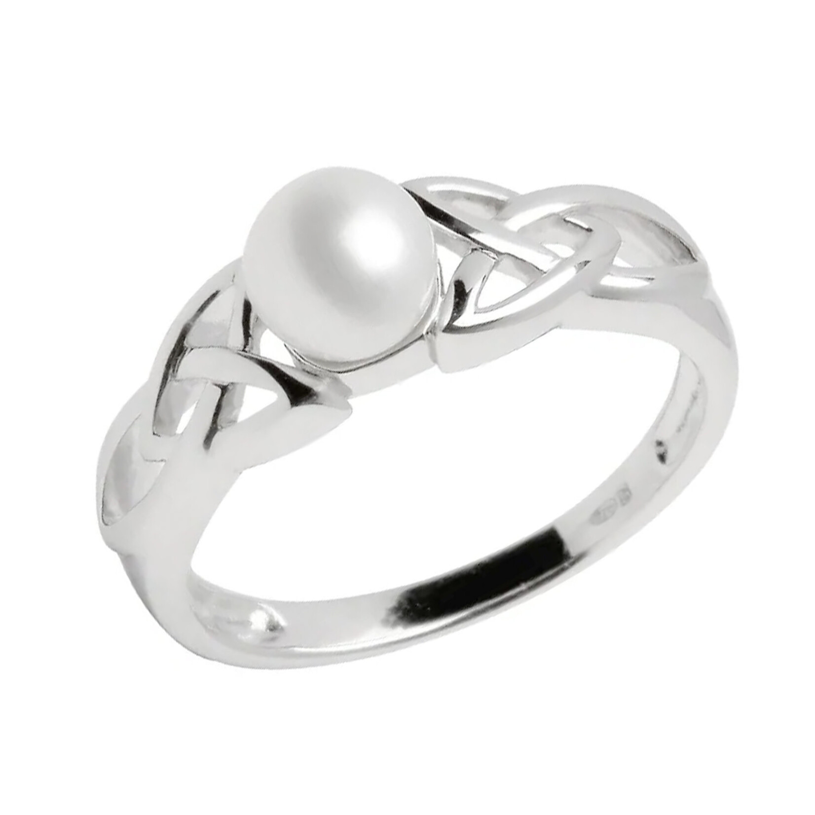 RINGS SHANORE STERLING TRINITY PEARL RING