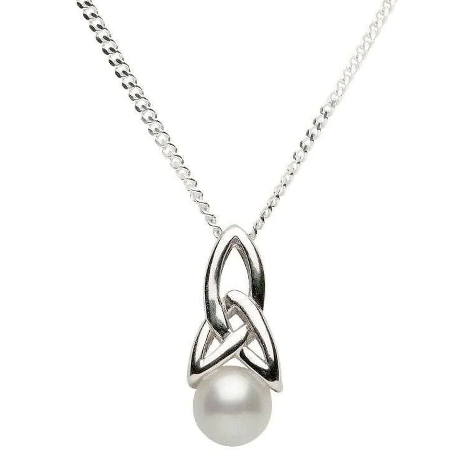 PENDANTS & NECKLACES SHANORE STERLING TRINITY PENDANT w PEARL