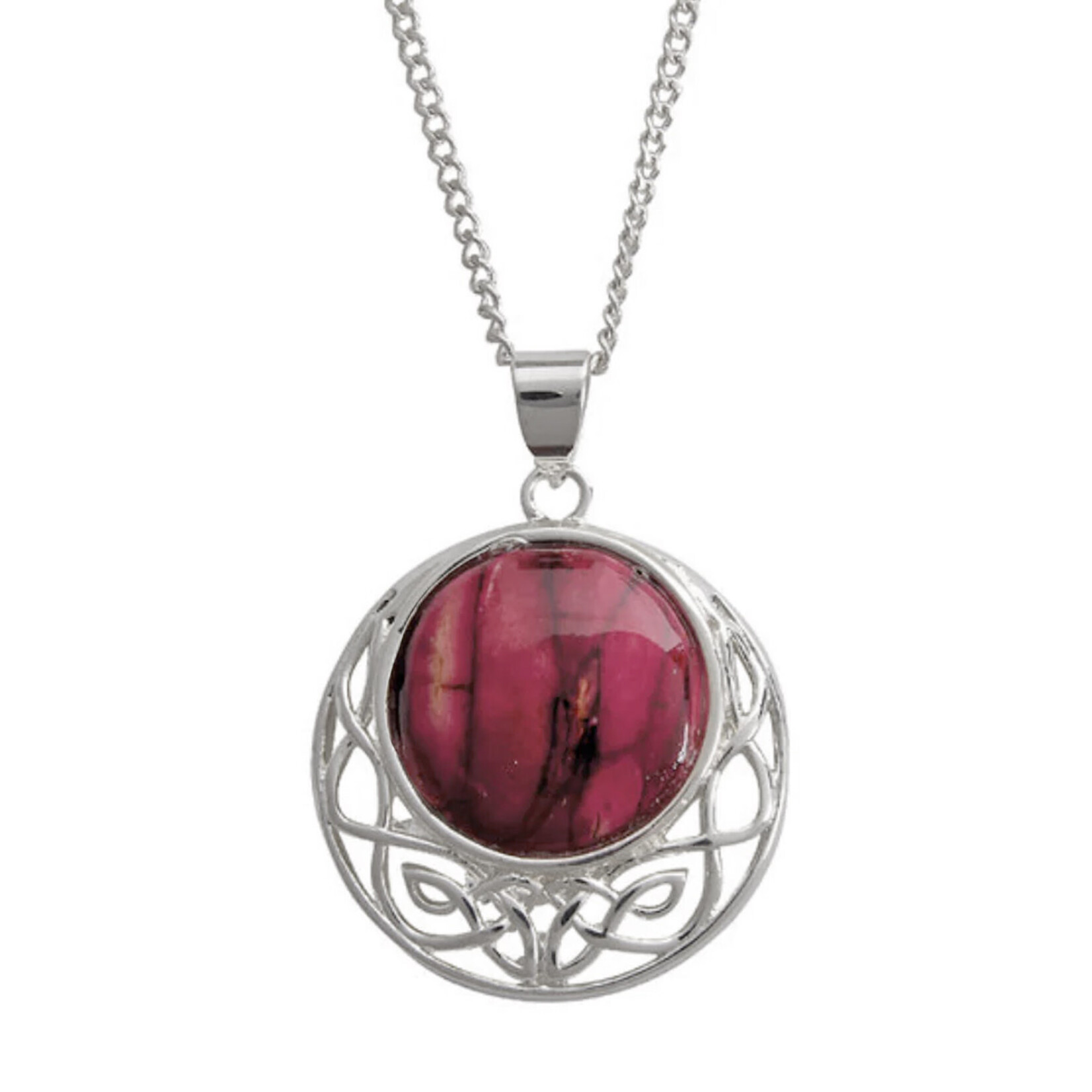 PENDANTS & NECKLACES HEATHERGEM CORMAG CELTIC PLATED PENDANT