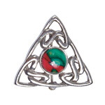PINS & BROACHES HEATHERGEM TRINITY PEWTER BROOCH