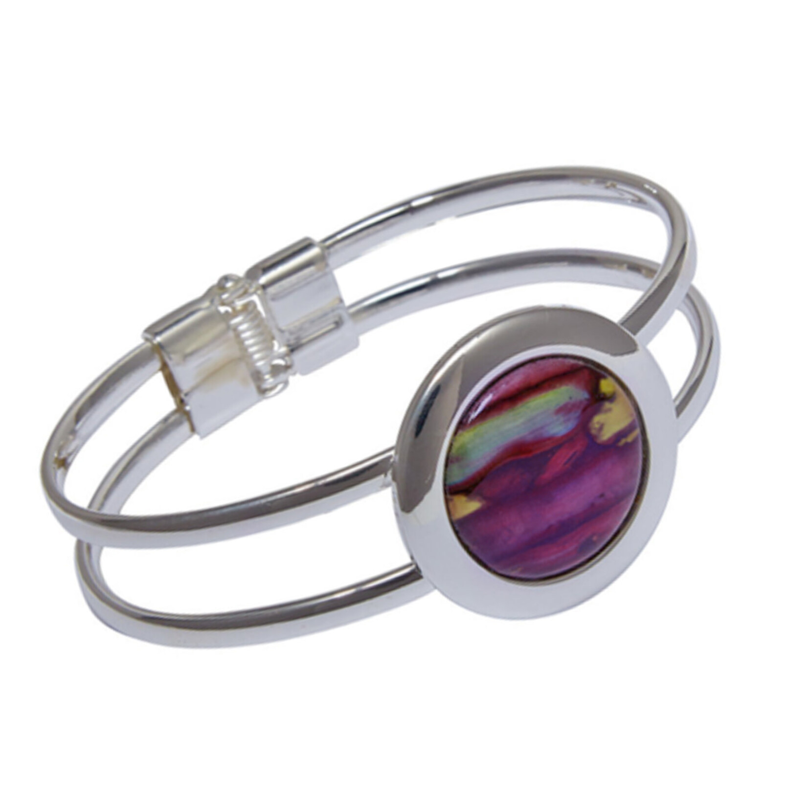 HEATHERGEMS HEATHERGEM ROUND PLATED DOUBLE BANGLE