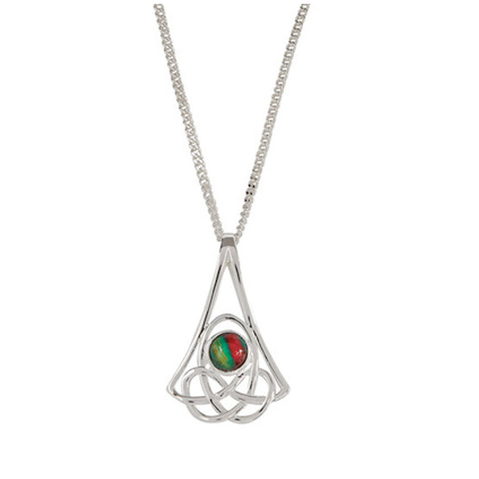 PENDANTS & NECKLACES HEATHERGEM CELTIC DROP PLATED PENDANT