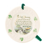 ORNAMENTS BELLEEK ORNAMENT - Plate Irish Blessing