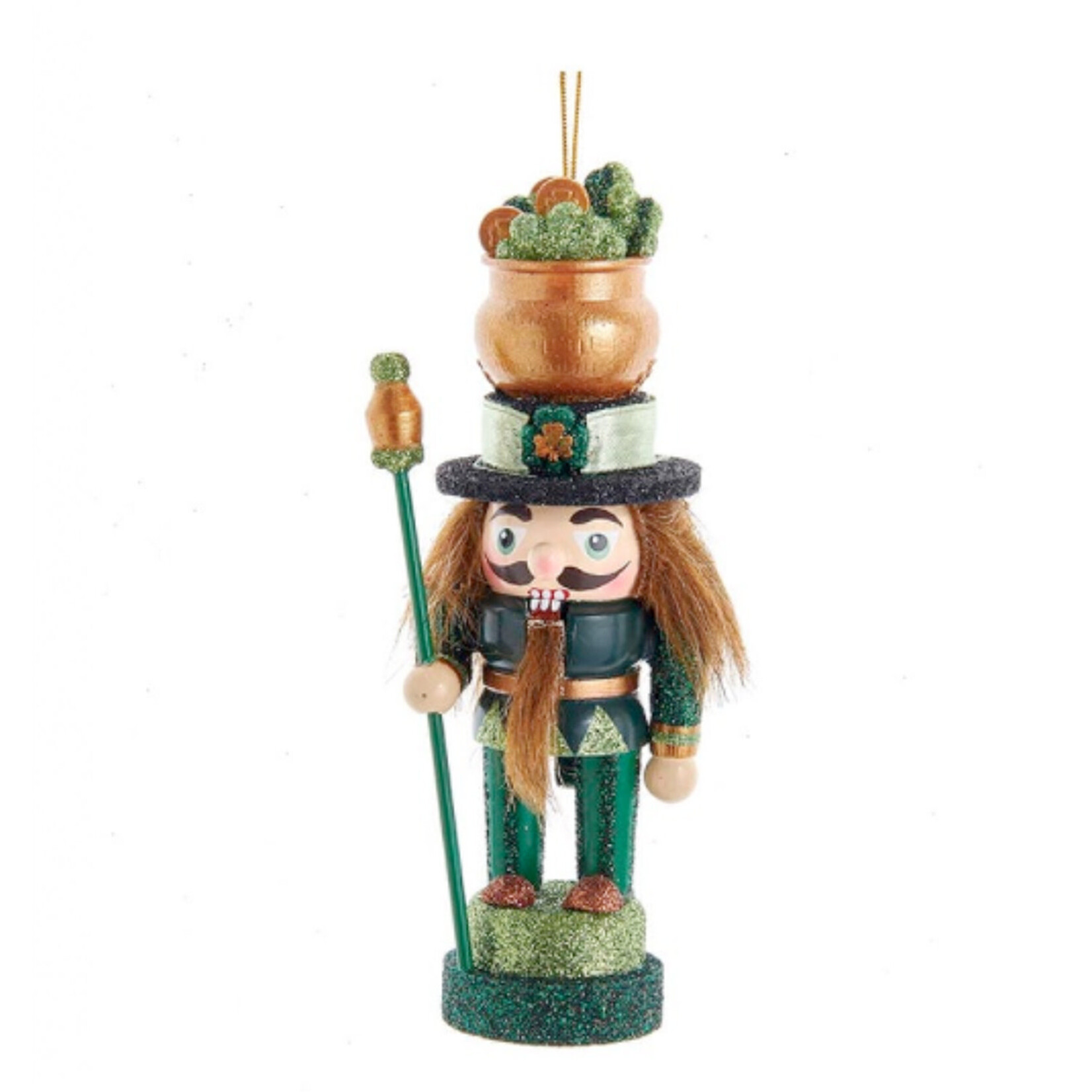 ORNAMENTS IRISH SPARKLE NUTCRACKER ORNAMENT