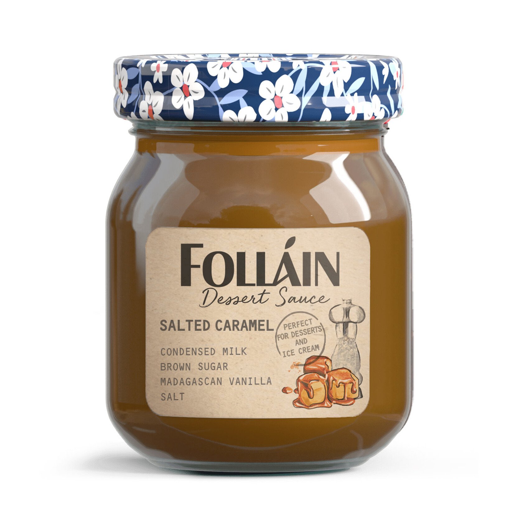 JAMS & SAUCES FOLLAIN DESSERT SAUCE - Salted Caramel