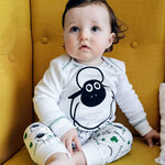 BABY CLOTHES SHEEP & SHAMROCK PRINT BABY PAJAMA SET