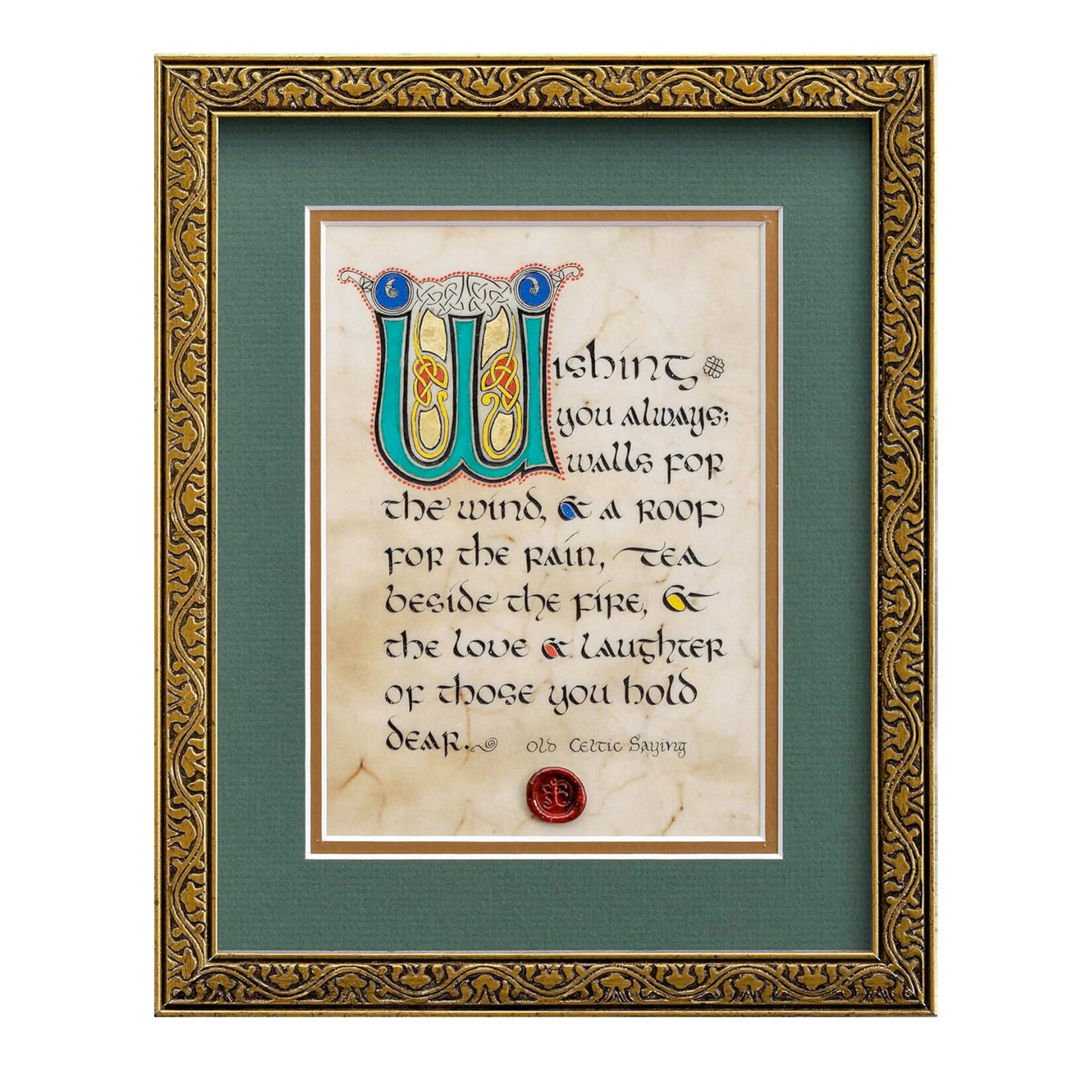 PLAQUES & GIFTS CELTIC MANUSCRIPT 8x10 PLAQUE - "HOUSE BLESSING"