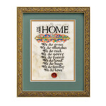 PLAQUES & GIFTS CELTIC MANUSCRIPT 8x10 PLAQUE - "IN OUR HOME"