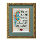 PLAQUES & GIFTS CELTIC MANUSCRIPT 8x10 PLAQUE - "CALL IT A CLAN"