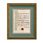 PLAQUES & GIFTS CELTIC MANUSCRIPT 8x10 PLAQUE - "CHRISTENING BLESSING"